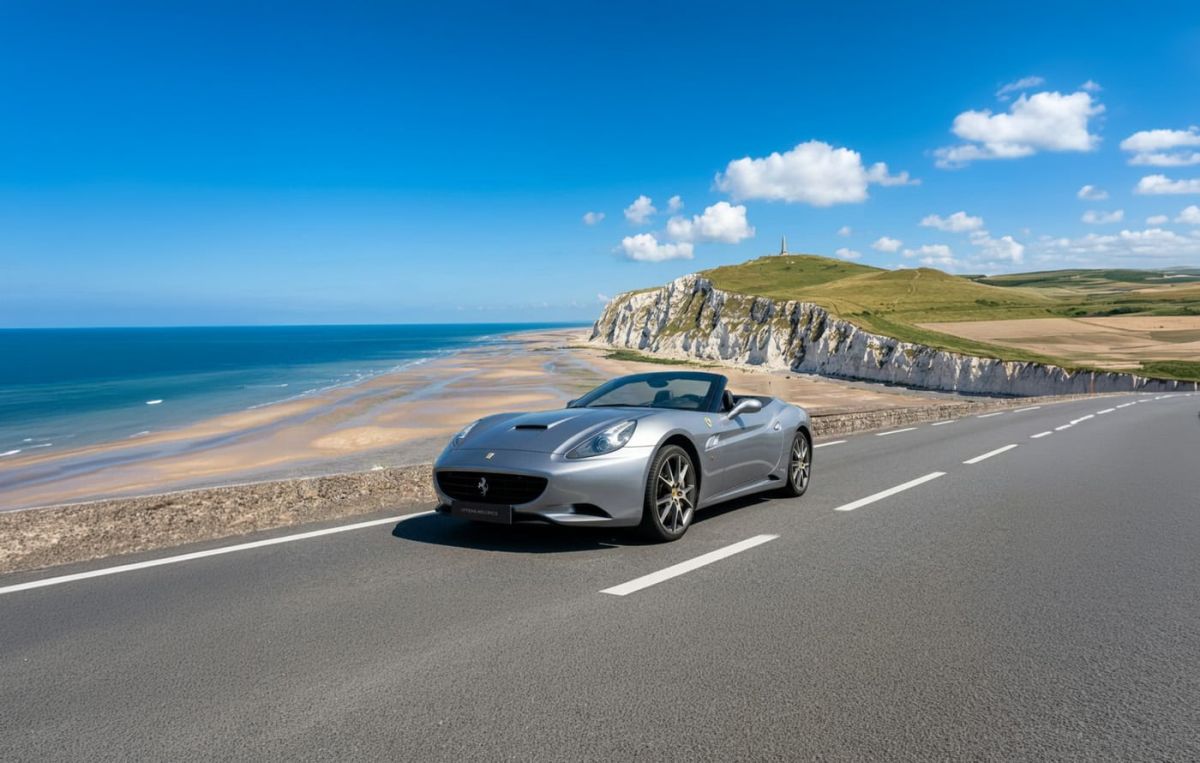 Fred & Vous Évasion propose une expérience de conduite d'exception au volant d'une Ferrari GT coupé - cabriolet à travers les paysages des Hauts-de-France.